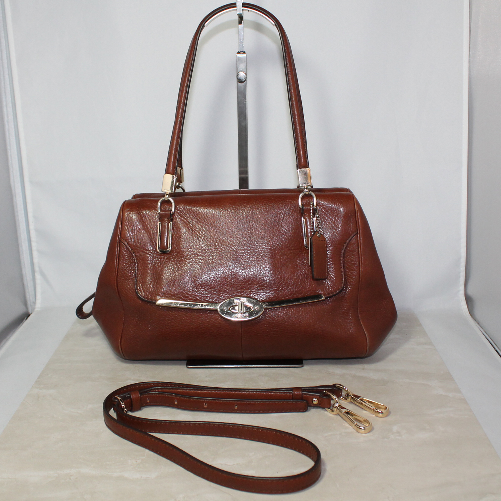 Coach Madison Leather Small Madeline East/West Cranberry 25169 | eBay